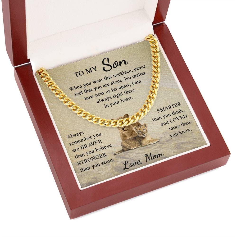 To My Son - You Are Loved More Than You Know - Cuban Link Chain