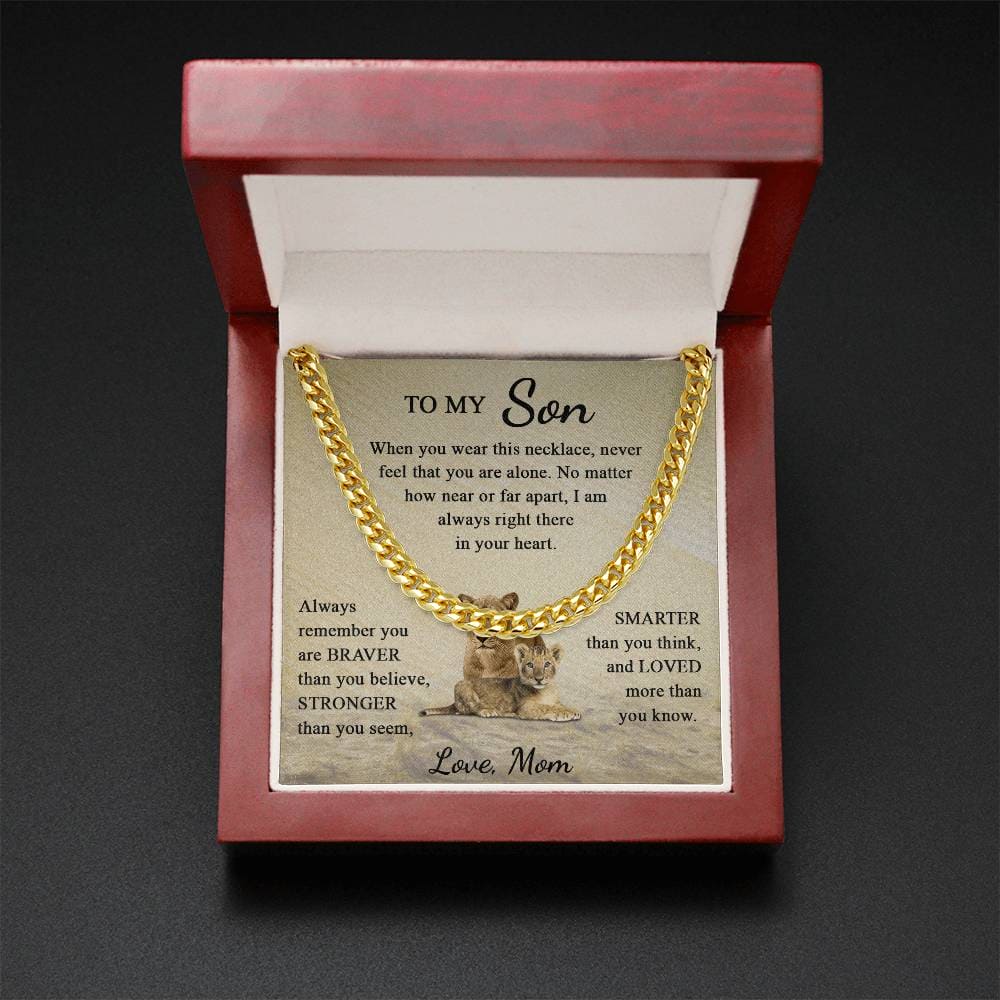 To My Son - You Are Loved More Than You Know - Cuban Link Chain