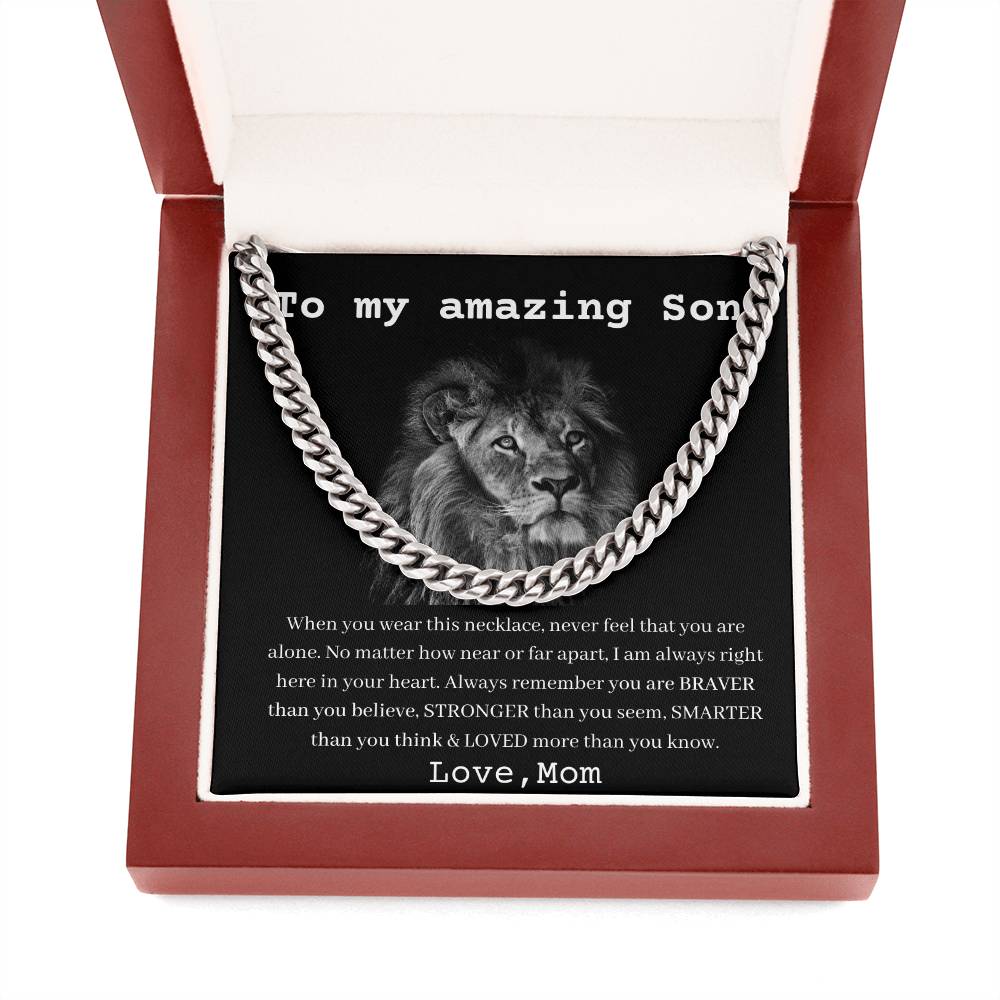 [Almost Sold Out] To My Amazing Son - LOVED more than you know - Cuban Chain