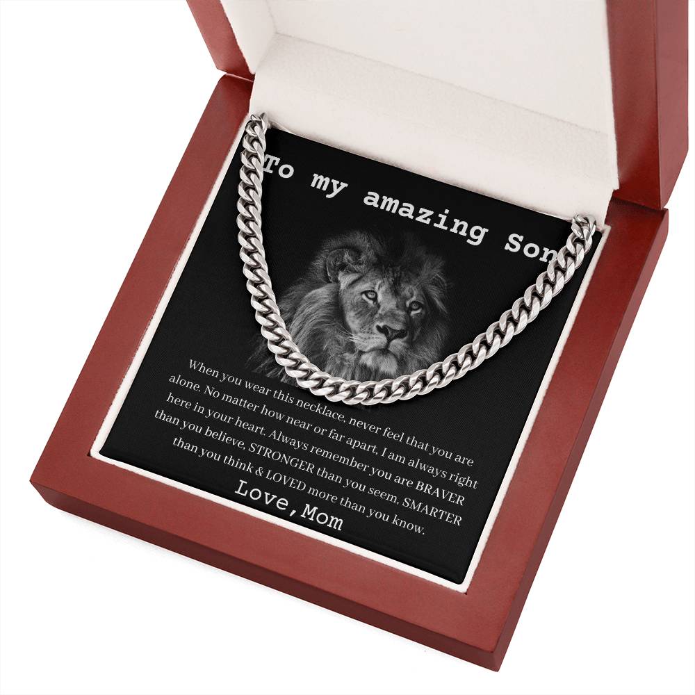[Almost Sold Out] To My Amazing Son - LOVED more than you know - Cuban Chain