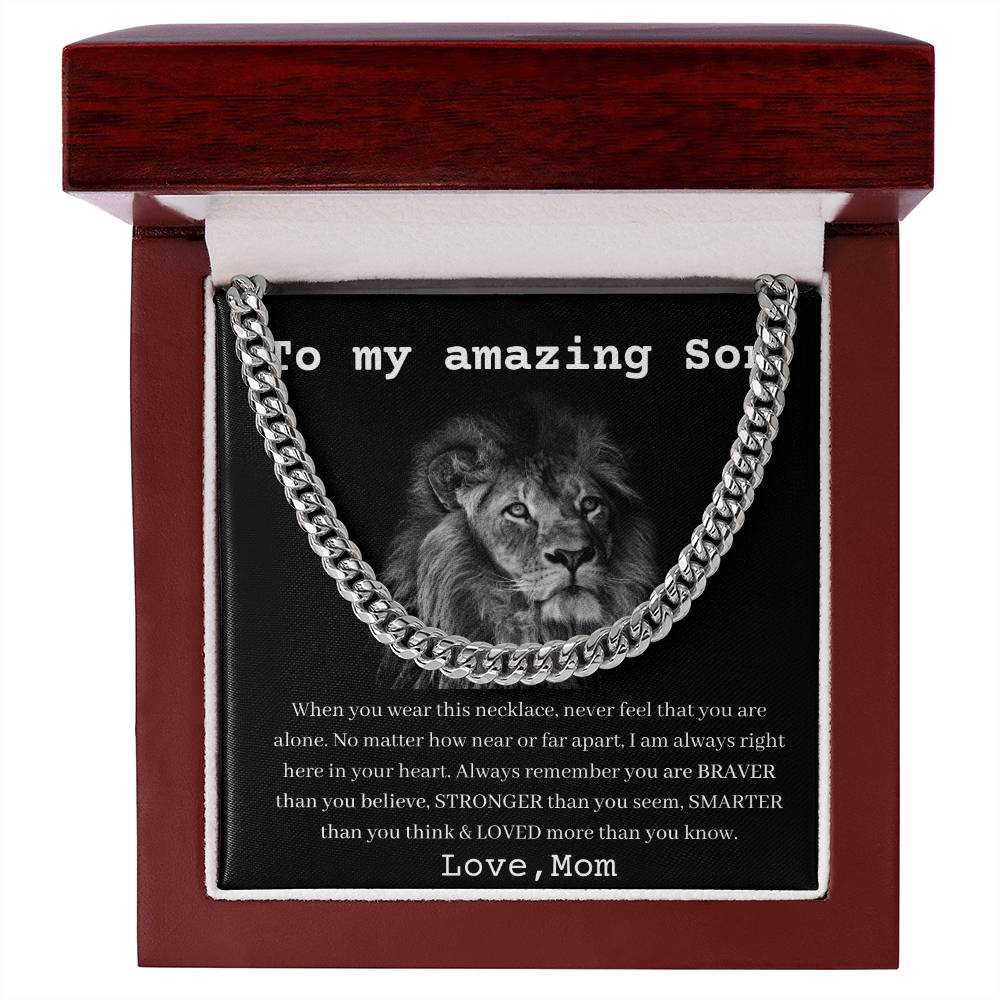 [Almost Sold Out] To My Amazing Son - LOVED more than you know - Cuban Chain