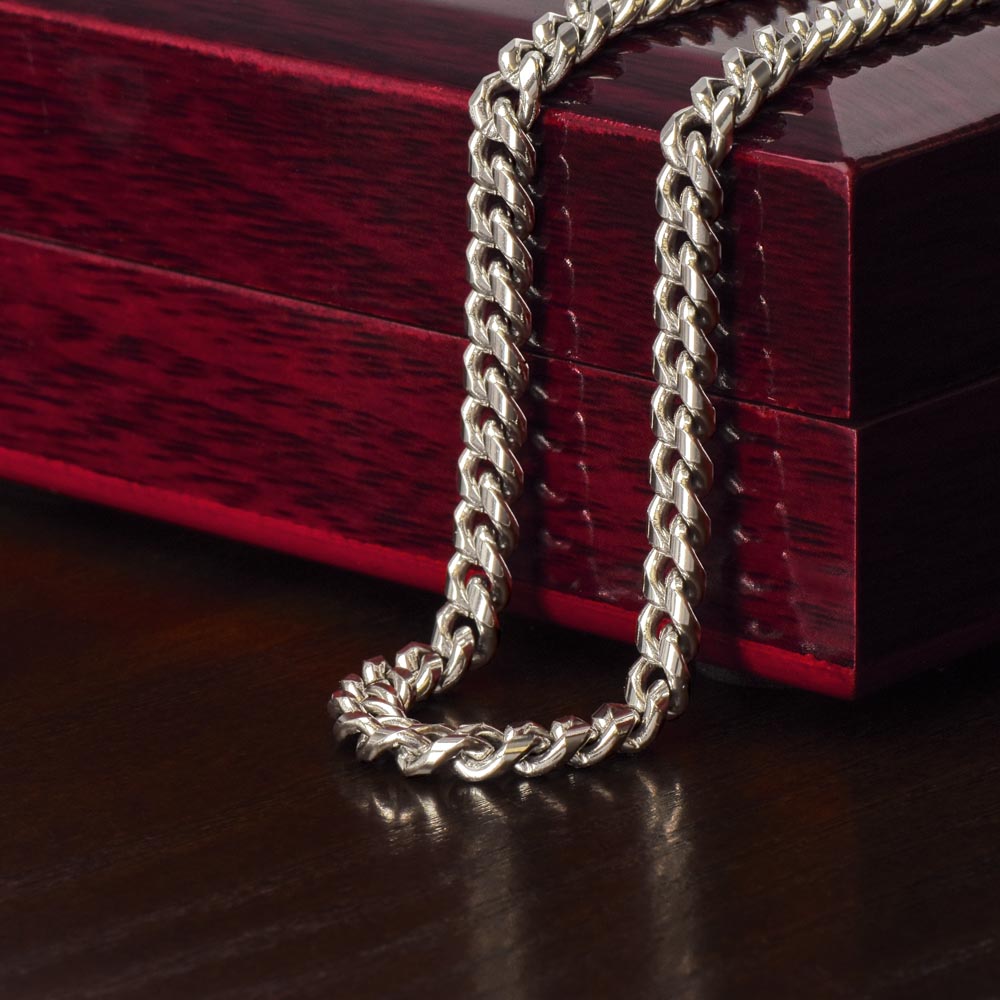 To Our Grandson | We Love You Forever | Cuban Link Chain