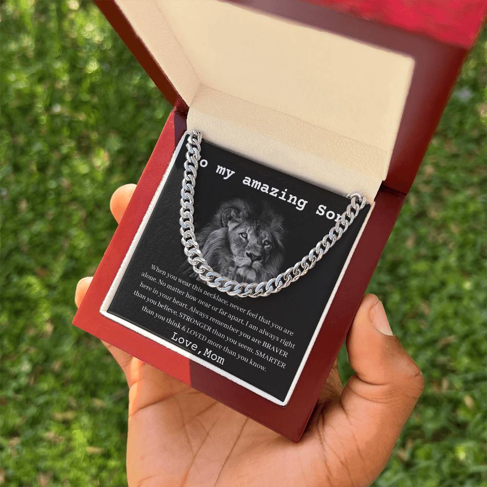 [Almost Sold Out] To My Amazing Son - LOVED more than you know - Cuban Chain