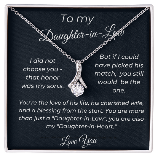To My Daughter In Law - My Daughter In Heart - Alluring Beauty Necklace