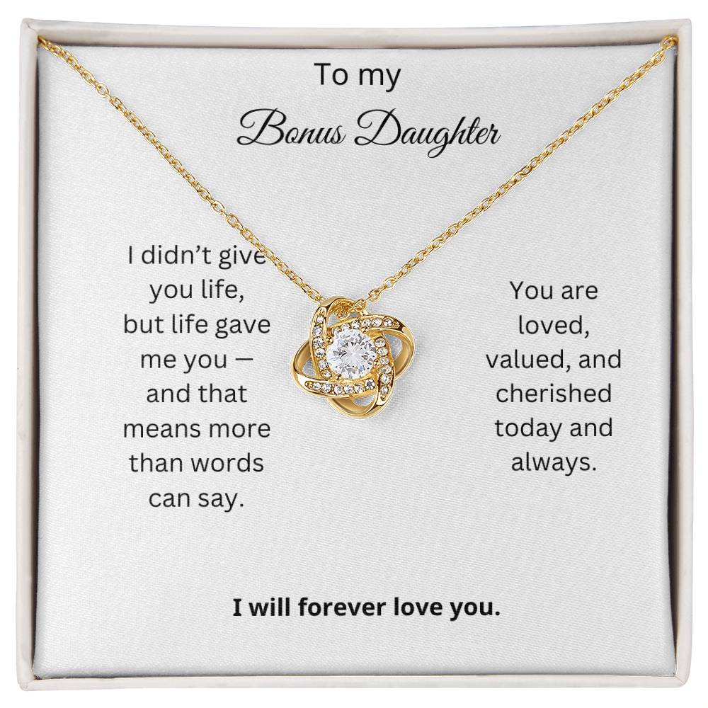Bonus Daughter Love Knot Necklace Gift 5