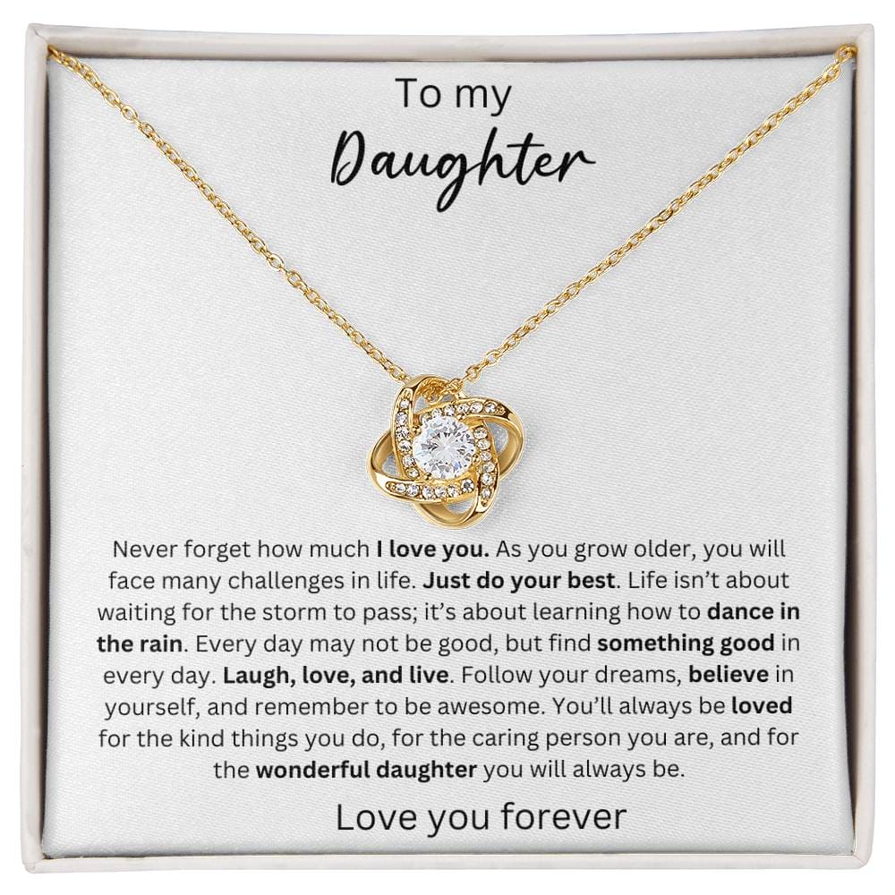 To My Daughter - Believe In Yourself - Crown Love Necklace