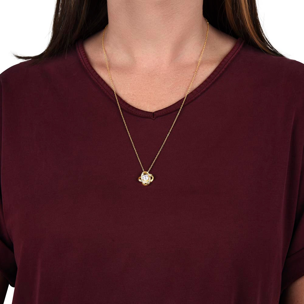 To My Beautiful Daughter | I Believe In You | Love Knot Necklace