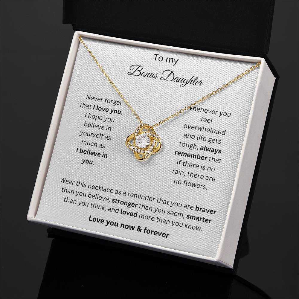 Bonus Daughter Love Knot Necklace Gift 2