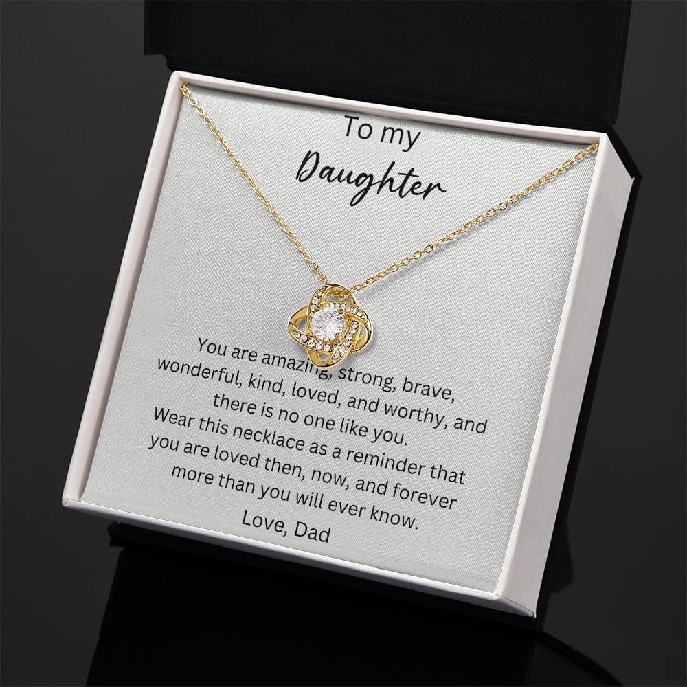 To My Daughter - You Are Amazing - Crown Love Necklace