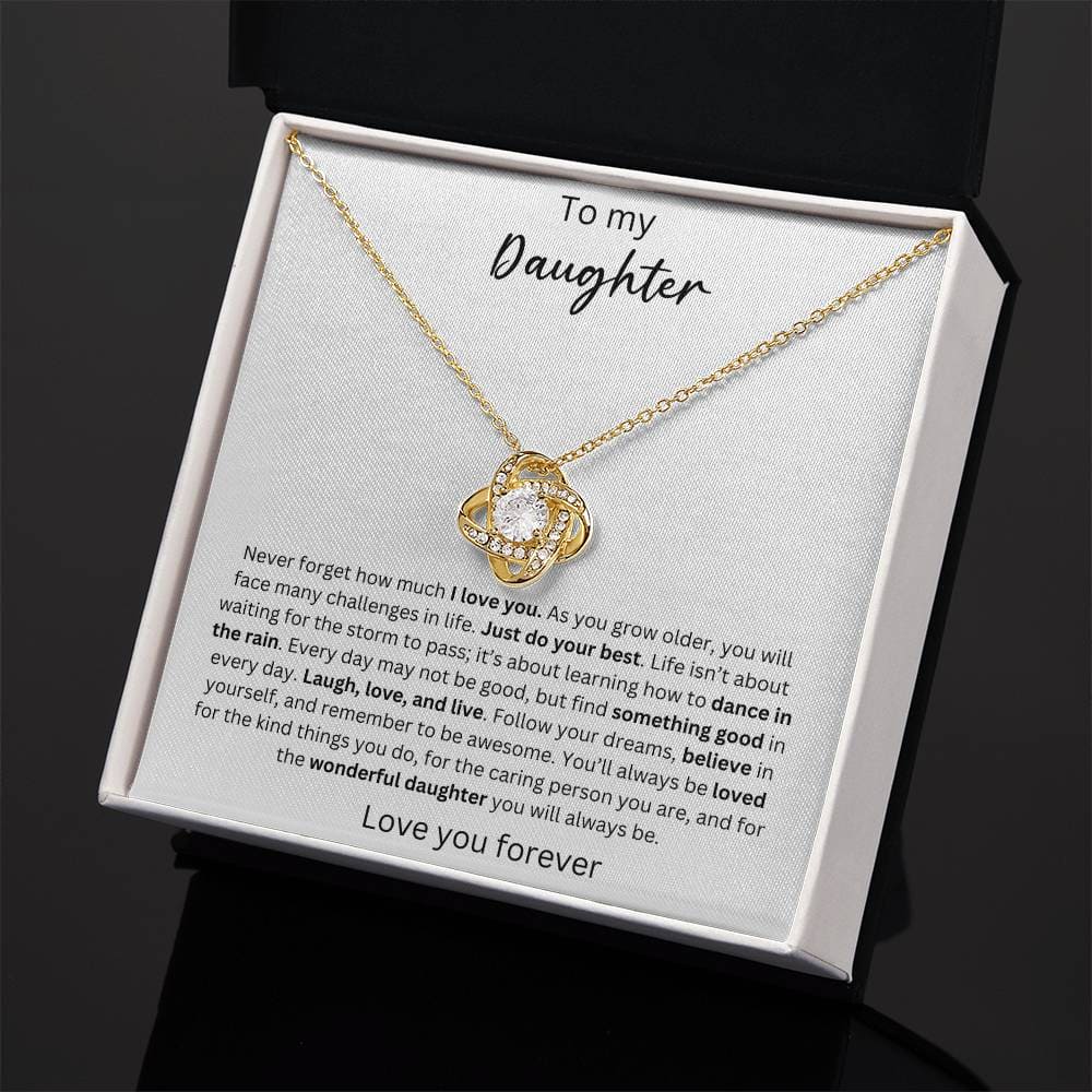 To My Daughter - Believe In Yourself - Crown Love Necklace