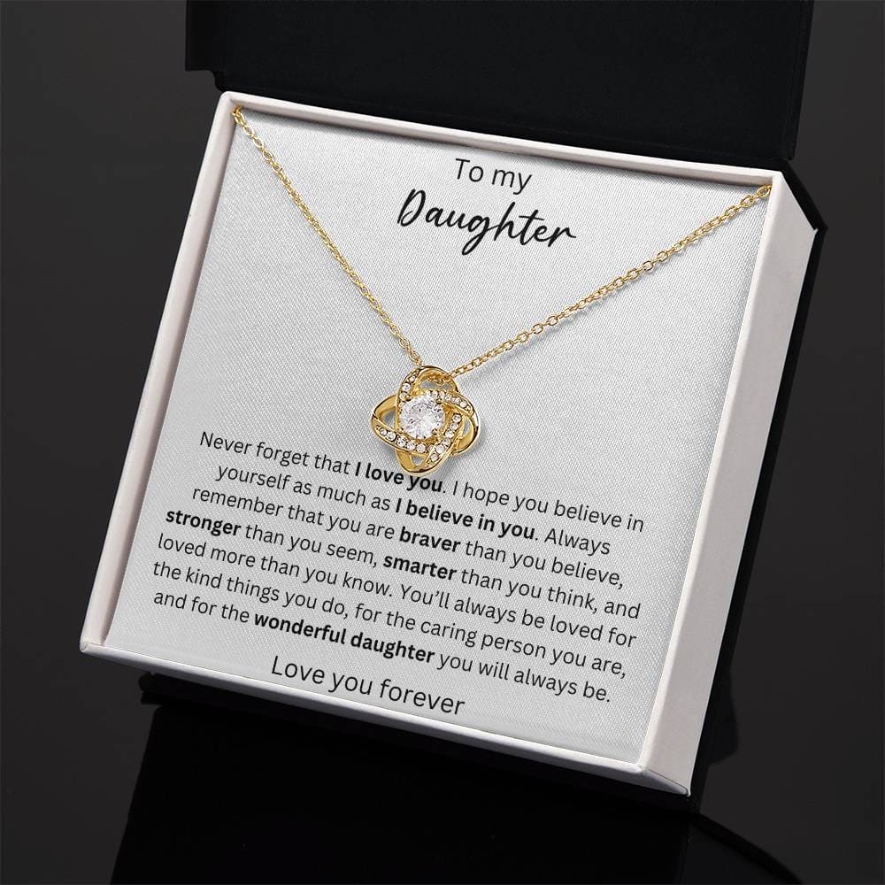 To My Daughter - You Are Kind - Crown Love Necklace