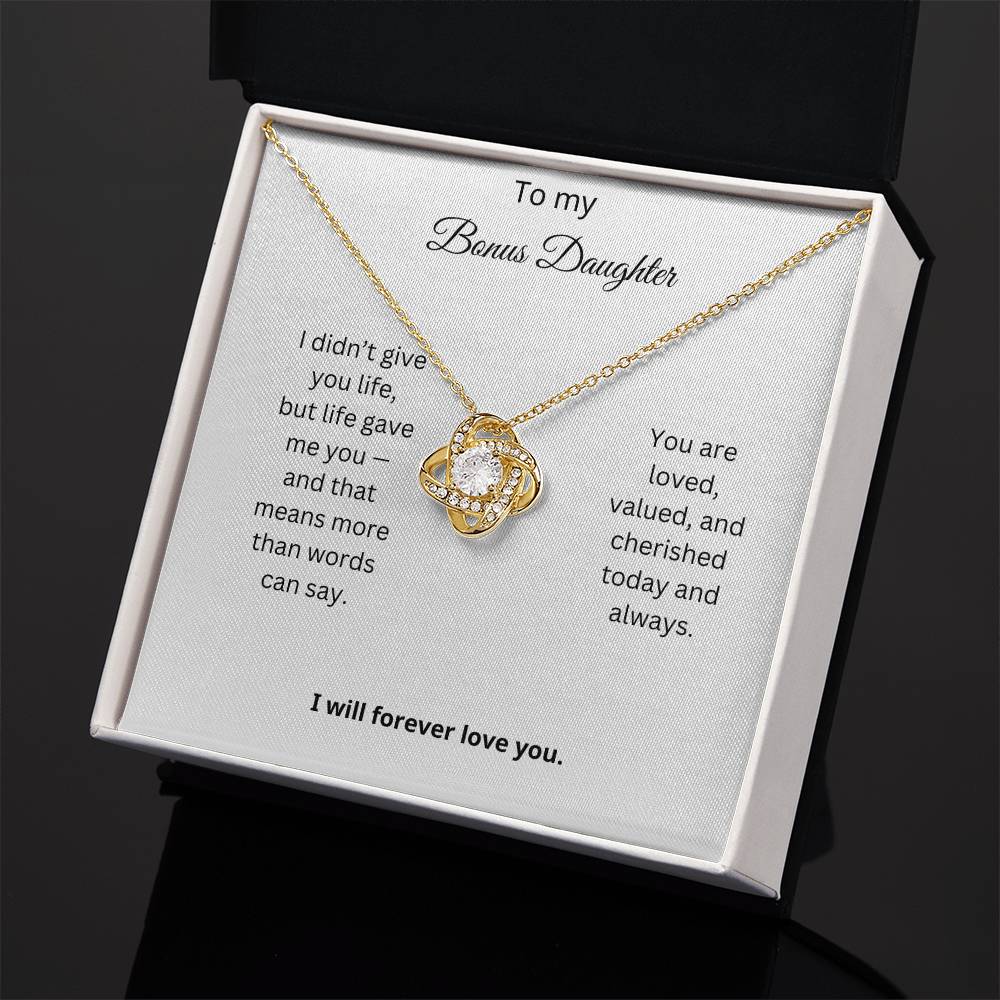 Bonus Daughter Love Knot Necklace Gift 5