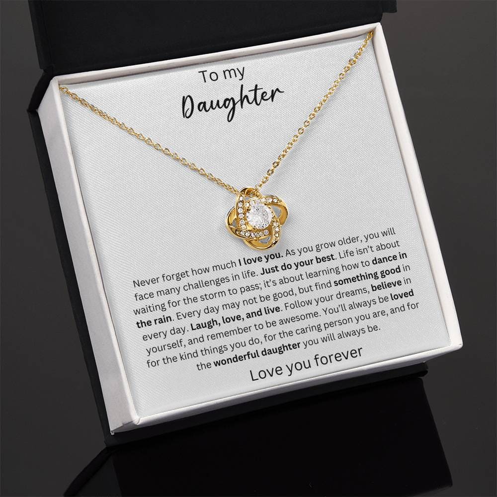 To My Daughter - Believe In Yourself - Crown Love Necklace