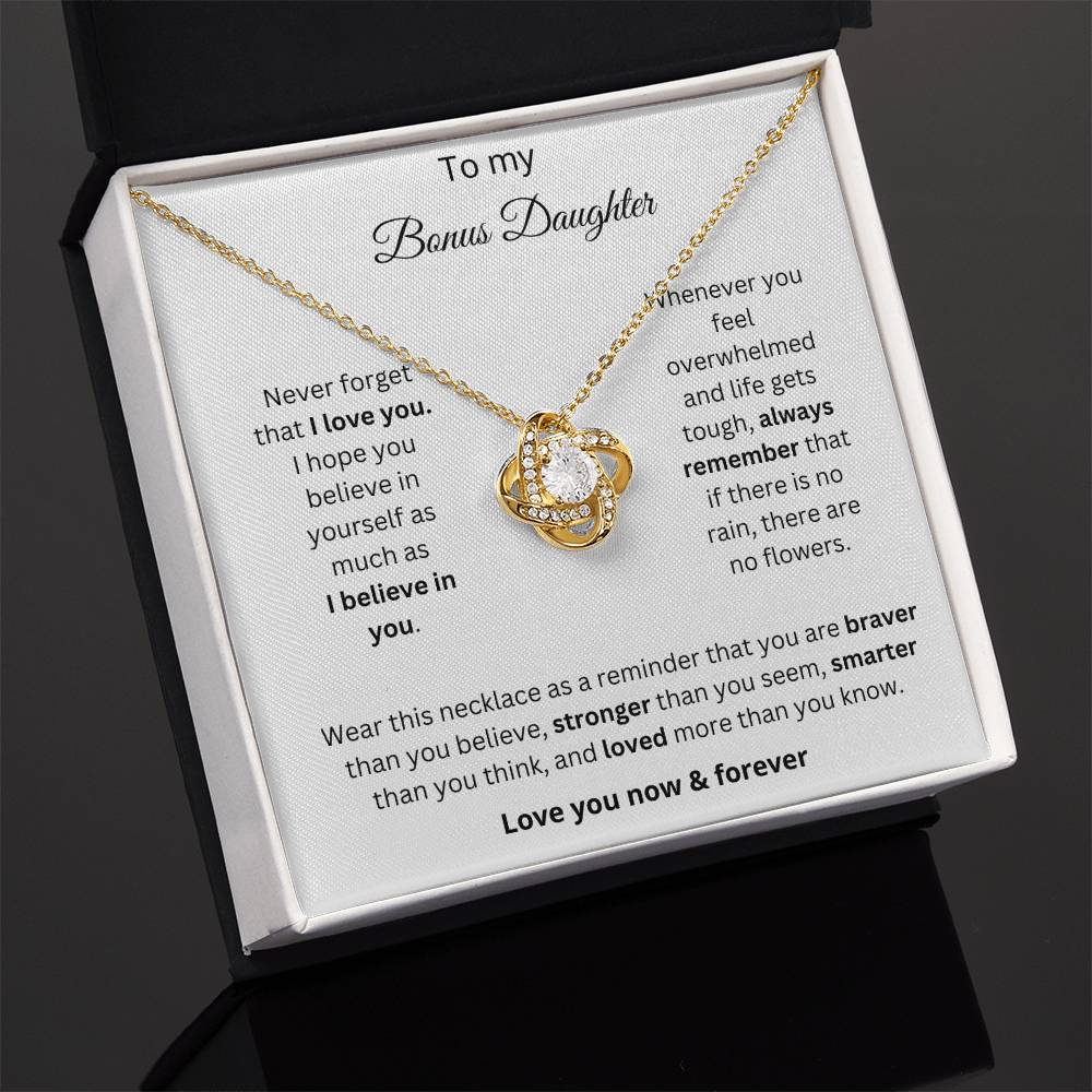 Bonus Daughter Love Knot Necklace Gift 2
