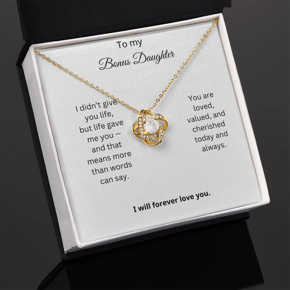 Bonus Daughter Love Knot Necklace Gift 5
