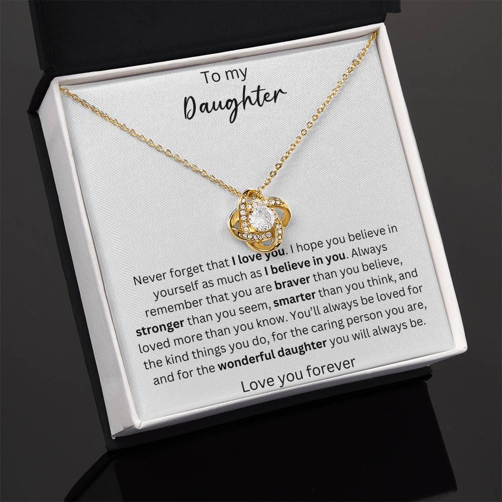 To My Daughter - You Are Kind - Crown Love Necklace