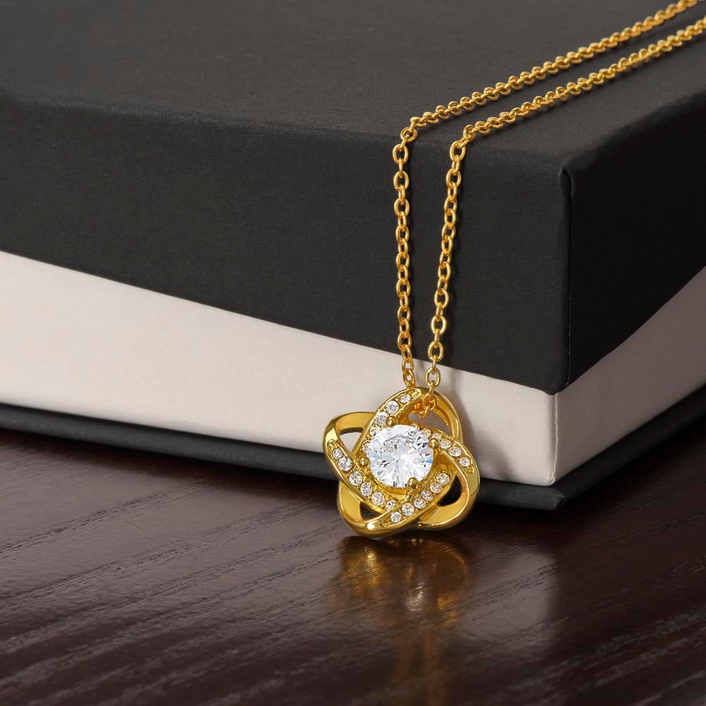 No Rain No Flowers - I Believe In You - Love Knot Necklace