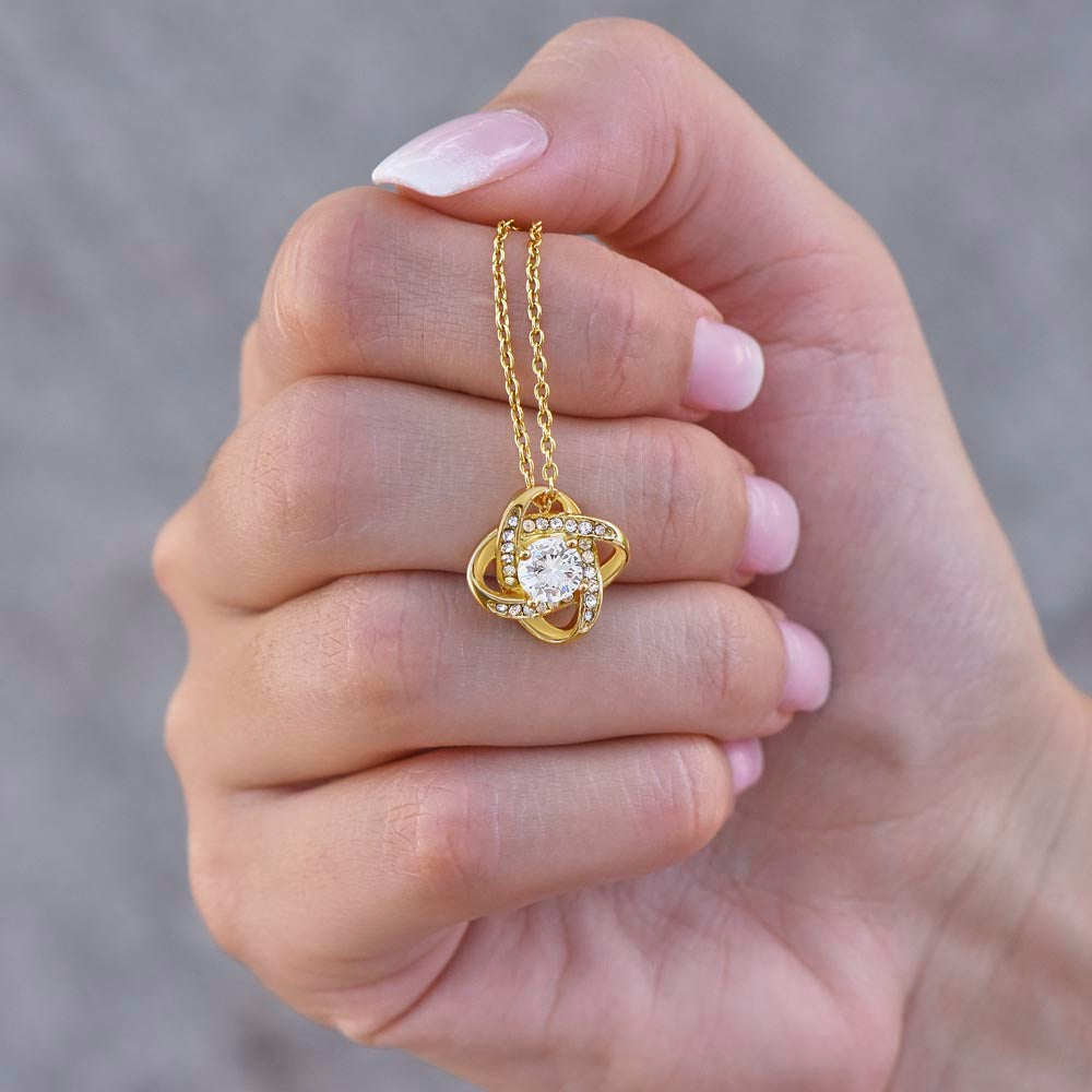 No Rain No Flowers - I Believe In You - Love Knot Necklace