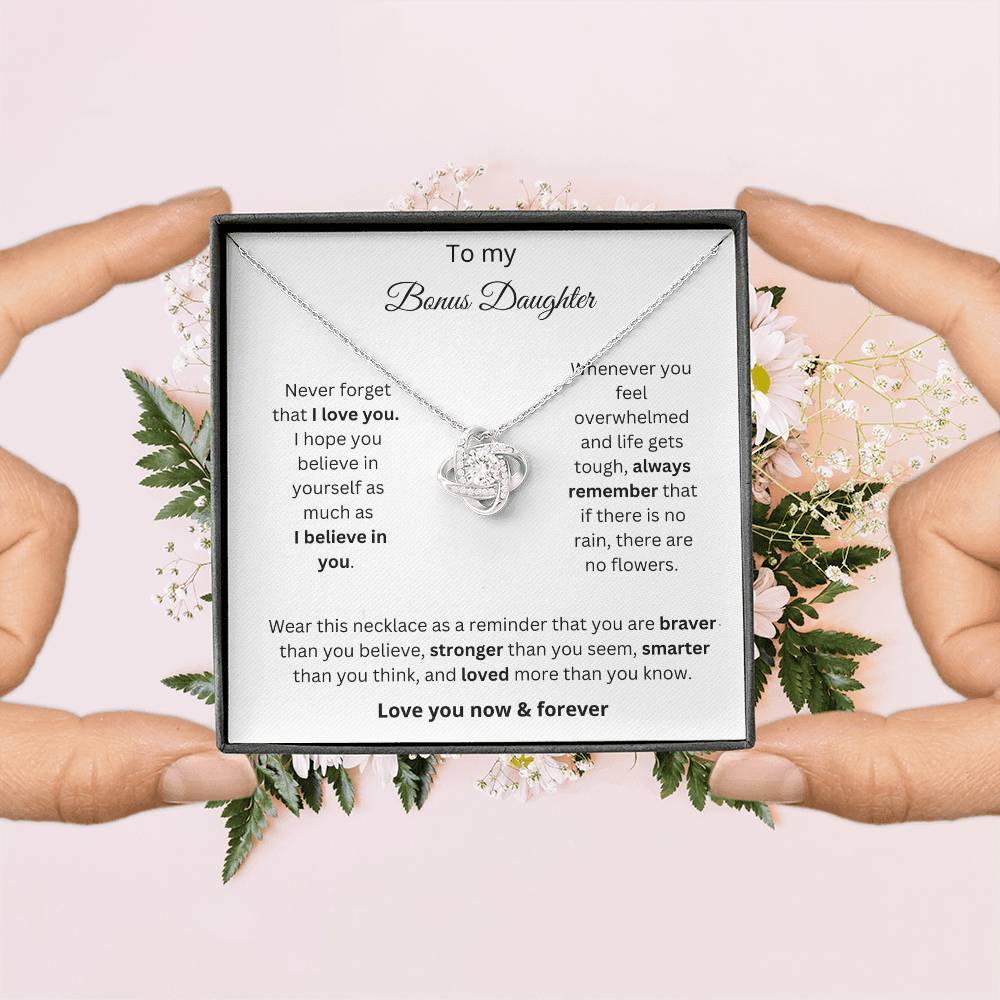 Bonus Daughter Love Knot Necklace Gift 2