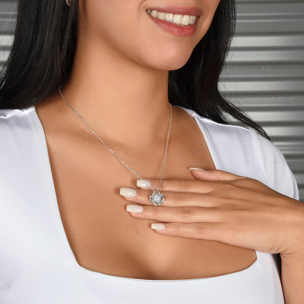 To My Smoking Hot Soulmate - Love Knot Necklace