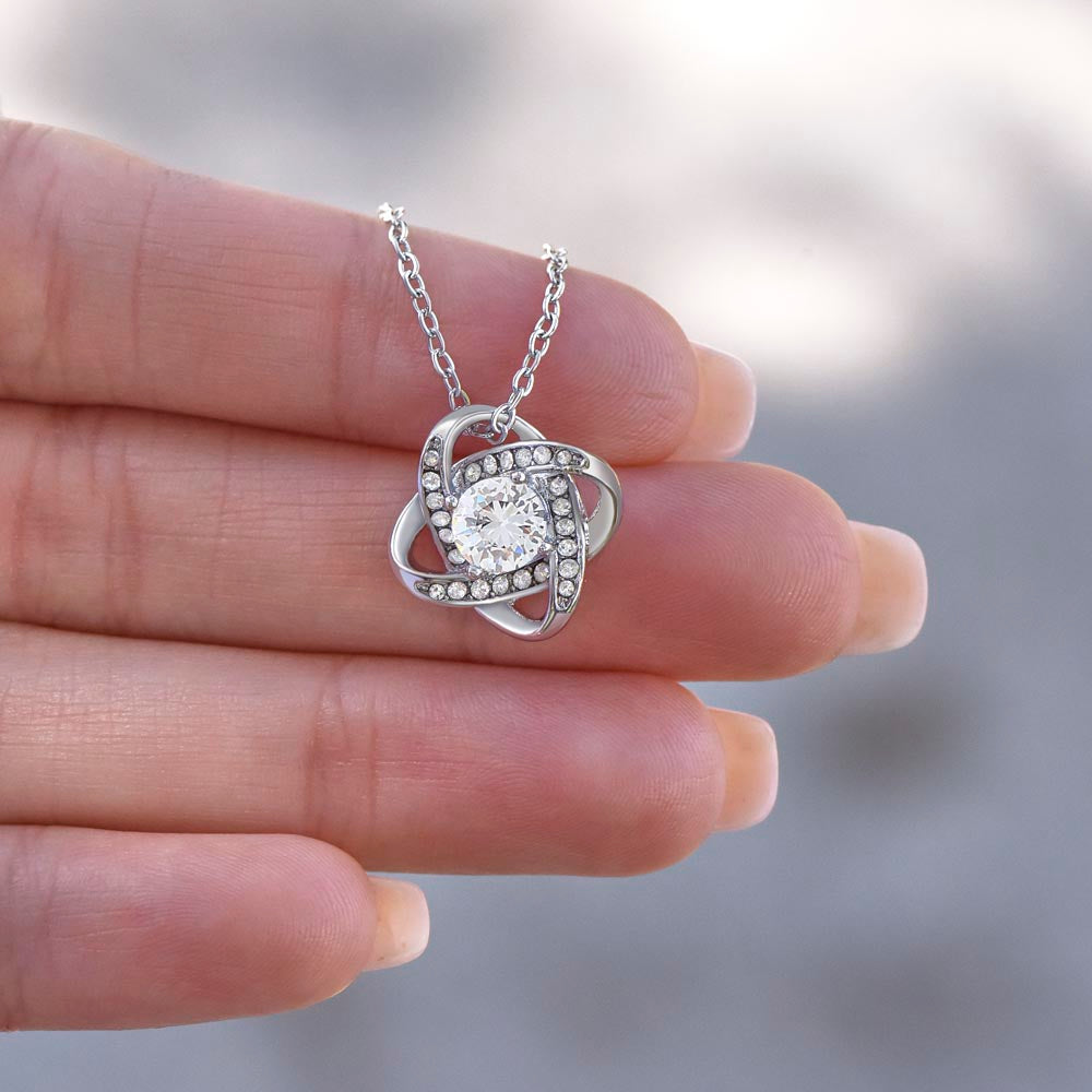 No Rain No Flowers - I Believe In You - Love Knot Necklace