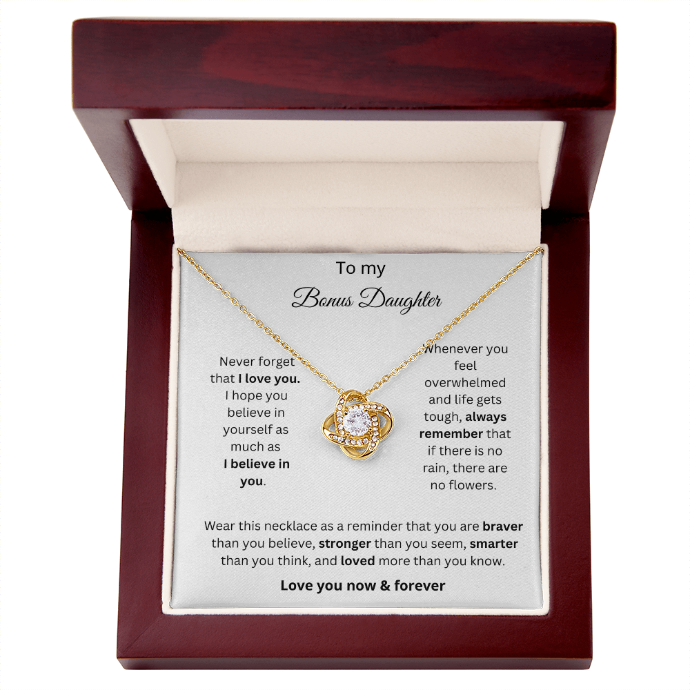 Bonus Daughter Love Knot Necklace Gift 2