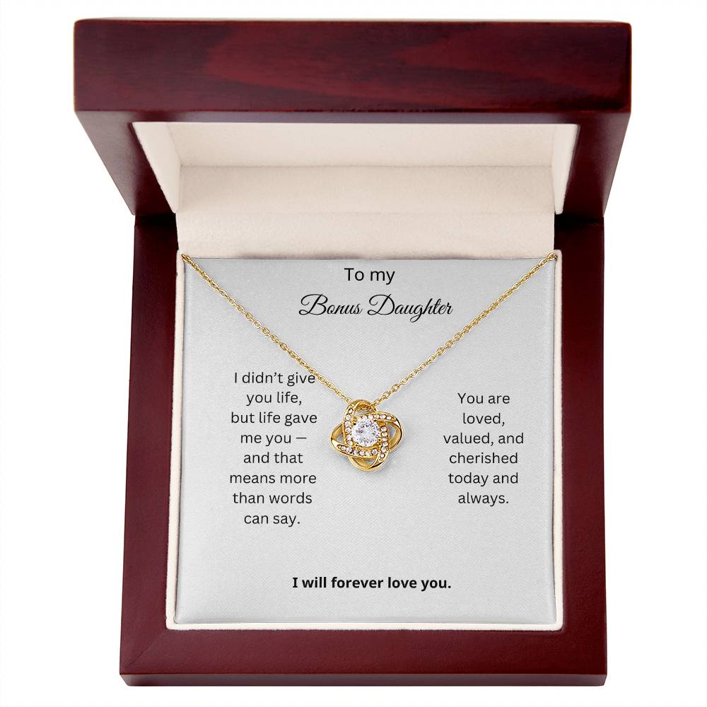 Bonus Daughter Love Knot Necklace Gift 5