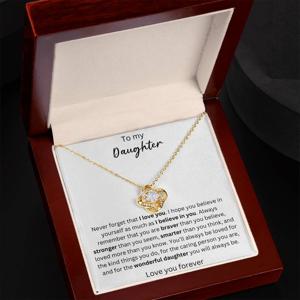 To My Daughter - You Are Kind - Crown Love Necklace