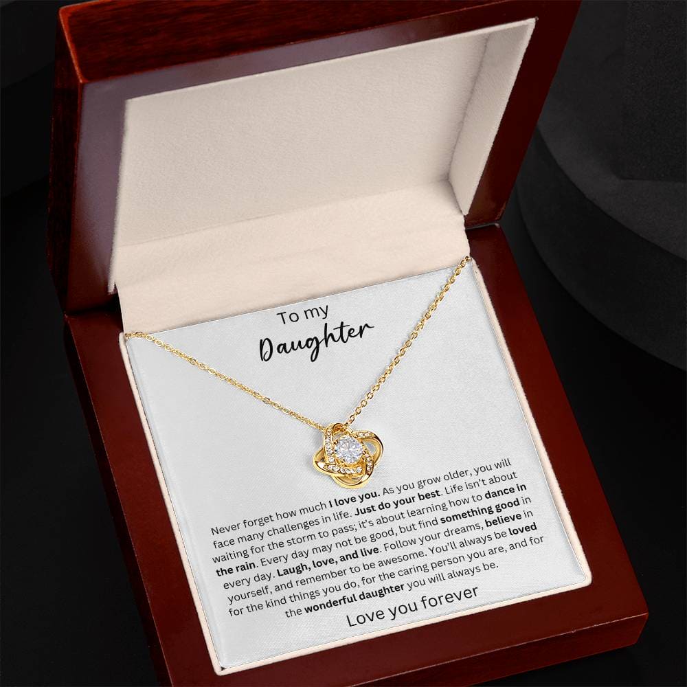 To My Daughter - Believe In Yourself - Crown Love Necklace