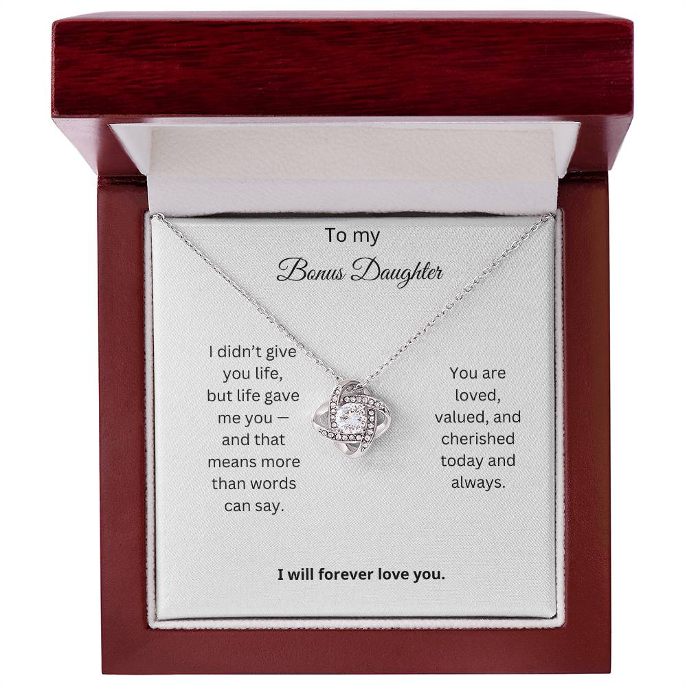 Bonus Daughter Love Knot Necklace Gift 5
