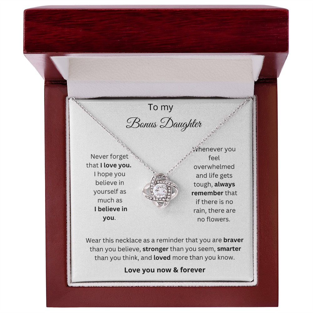 Bonus Daughter Love Knot Necklace Gift 2
