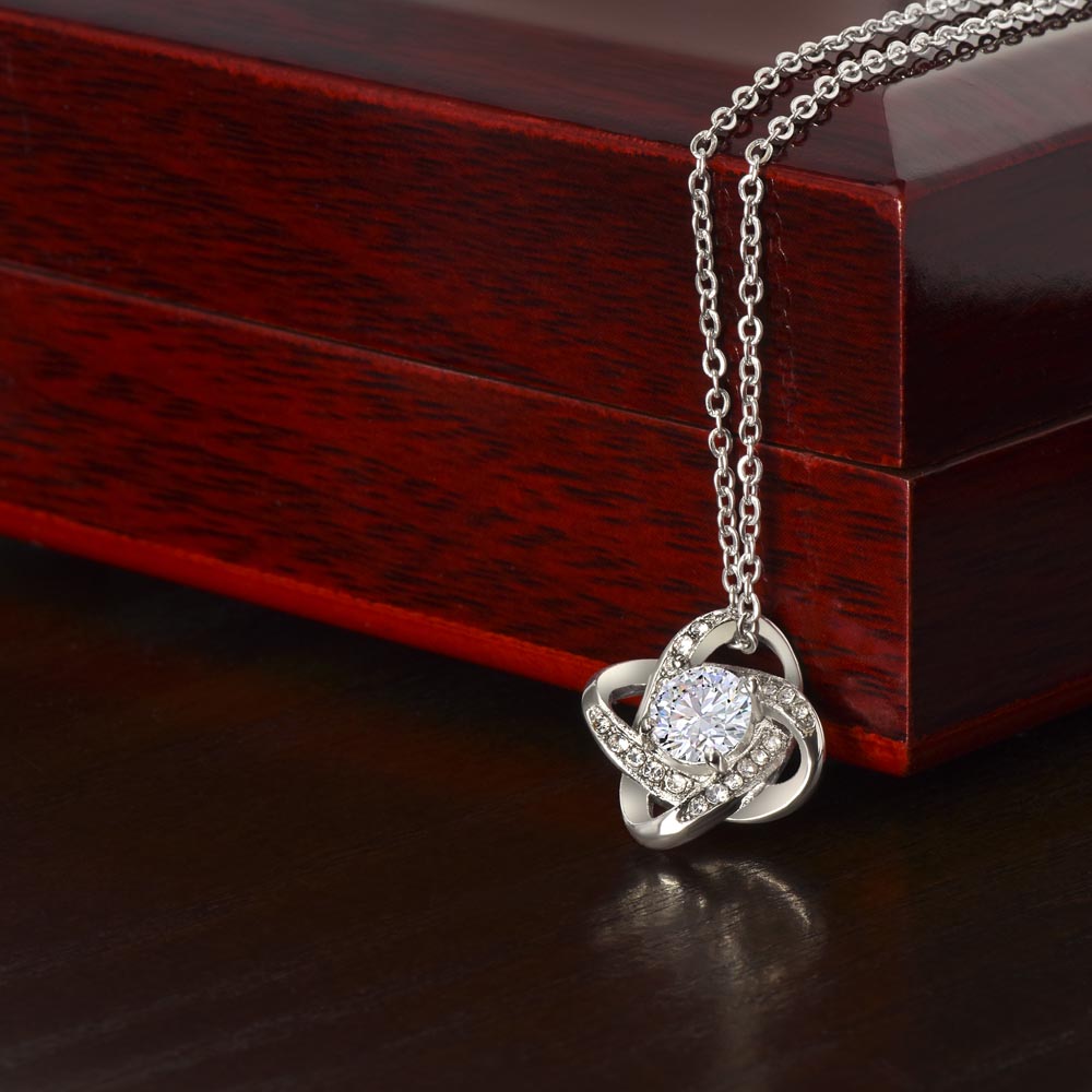 No Rain No Flowers - I Believe In You - Love Knot Necklace