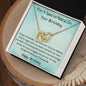 For A Special Niece On Your Birthday - Interlocking Hearts Necklace