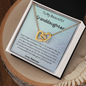 To My Beautiful Granddaughter - Love Meemaw - Interlocking Hearts Necklace