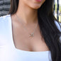 To My Beautiful Granddaughter - Love Meemaw - Interlocking Hearts Necklace