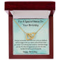 For A Special Niece On Your Birthday - Interlocking Hearts Necklace