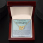 To My Beautiful Granddaughter - Love Meemaw - Interlocking Hearts Necklace