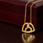 For A Special Niece On Your Birthday - Interlocking Hearts Necklace