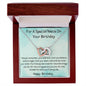 For A Special Niece On Your Birthday - Interlocking Hearts Necklace