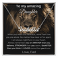 [ALMOST SOLD OUT] To My Amazing Daughter - Never Feel That You Are Alone - Personalized Name Necklace