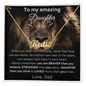 [ALMOST SOLD OUT] To My Amazing Daughter - Never Feel That You Are Alone - Personalized Name Necklace