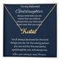 [Almost Sold Out] To My Amazing Goddaughter - Love You Always And Forever - Personalized Name Necklace