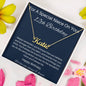 For A Special Niece On Your 12th Birthday | We love you always & forever | Custom Name Necklace