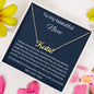 To My Beautiful Niece - We Love You - Personalized Name Necklace