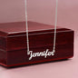 For A Special Niece On Your 12th Birthday | We love you always & forever | Custom Name Necklace