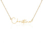 To My Amazing Niece - I Love You So Much - Signature Style Name Necklace