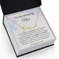 To My Amazing Niece - I Love You So Much - Signature Style Name Necklace