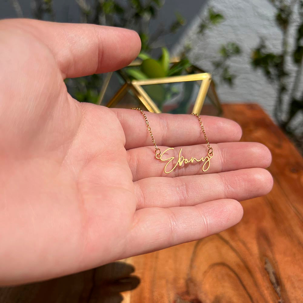 To My Amazing Niece - I Love You So Much - Signature Style Name Necklace