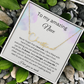 To My Amazing Niece - I Love You So Much - Signature Style Name Necklace