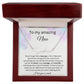 To My Amazing Niece - I Love You So Much - Signature Style Name Necklace